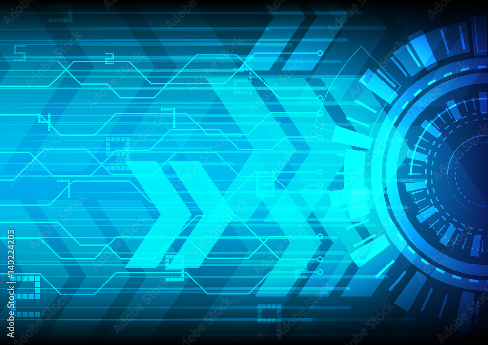 Vector abstract modern hi-speed technology circuit background banner illustration Vector abstract modern hi-speed technology circuit background banner illustration