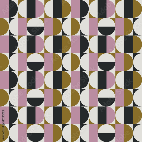 Abstract mid century space pattern