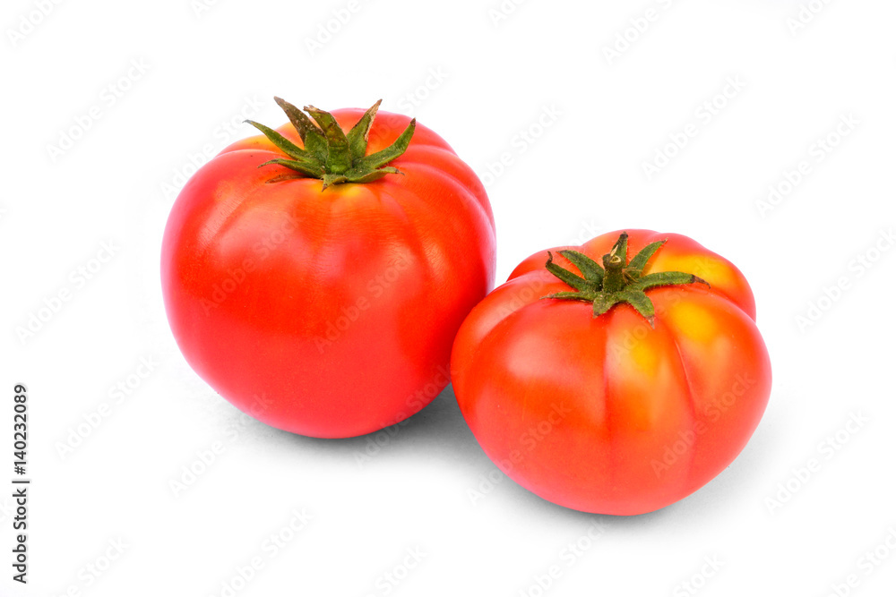 Fresh red tomato isolated on white background Fresh red tomato isolated on white background