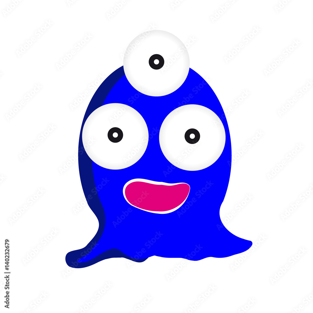 Monster on white background Monster on white background
