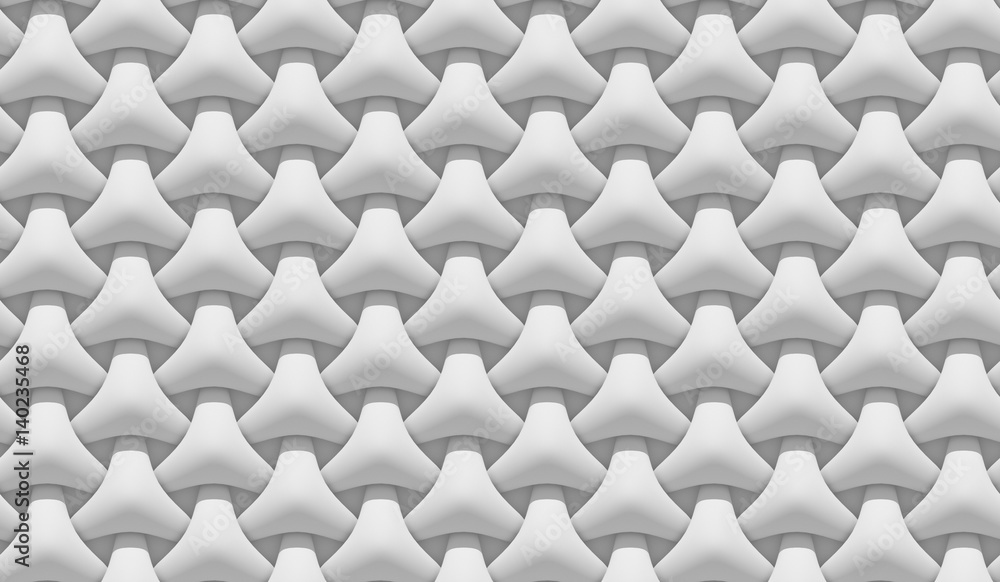 White shaded abstract geometric pattern. 3D rendering background. White shaded abstract geometric pattern. 3D rendering background.
