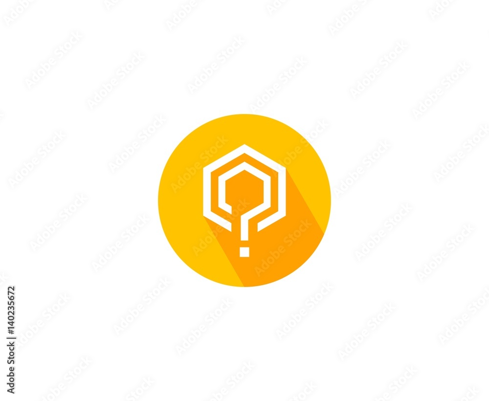 Fototapeta premium Question mark logo