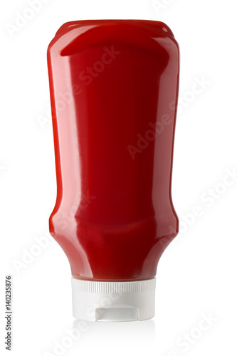 Bottle of Ketchup isolated photo