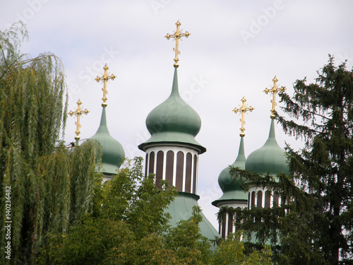 Domes of the Orthodox Church.Kitaevo. photo