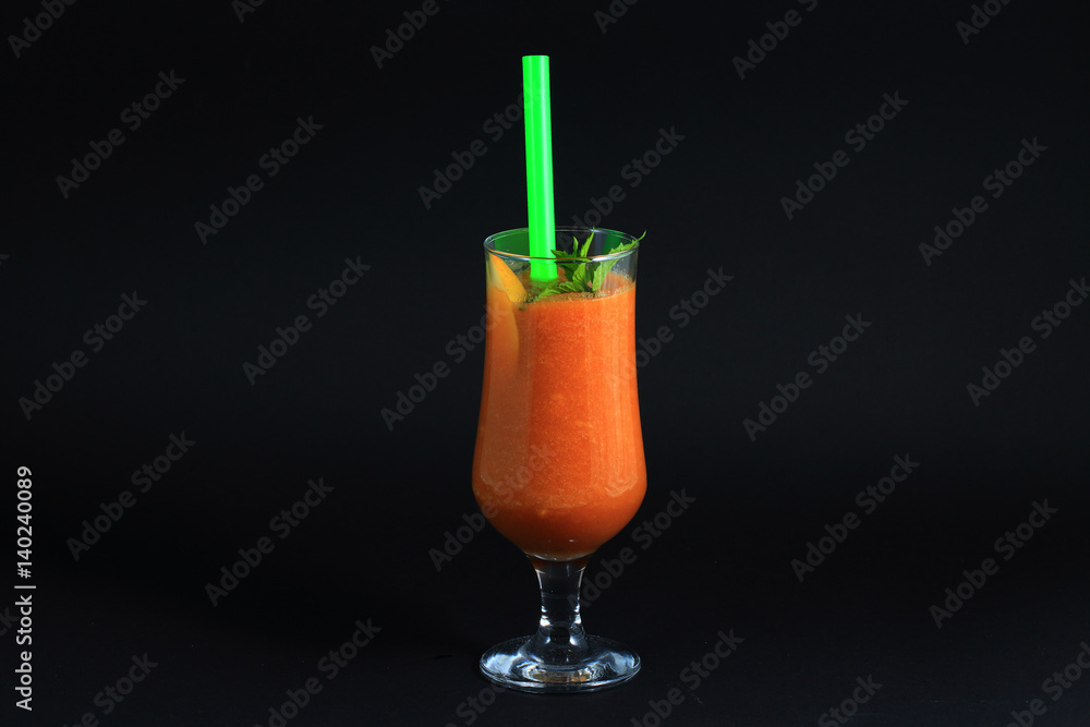 Fototapeta premium Colorful fruit cocktail.
