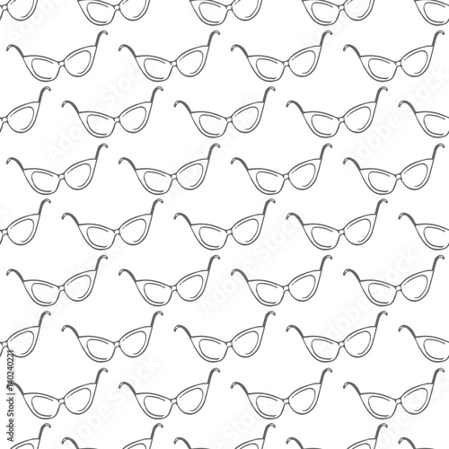 sun glasses seamless vector pattern