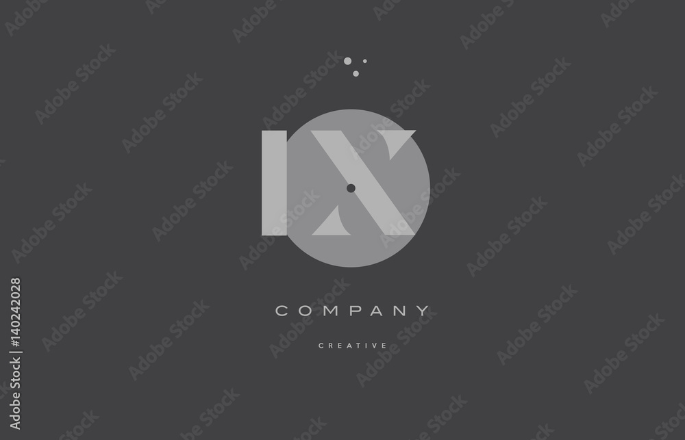 ix i x grey modern alphabet company letter logo icon ix i x grey modern alphabet company letter logo icon