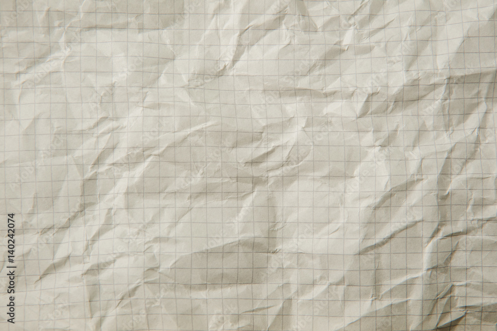 Obraz premium Texture of white crumpled paper