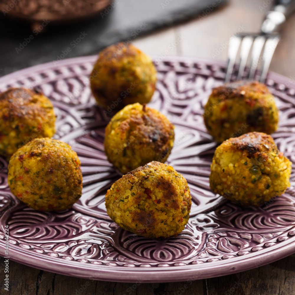 Couscousbällchen Couscous balls StockFoto Adobe Stock