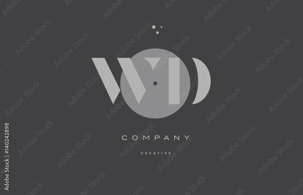 wd w d grey modern alphabet company letter logo icon wd w d grey modern alphabet company letter logo icon