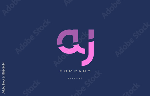 cy c y pink blue alphabet letter logo icon