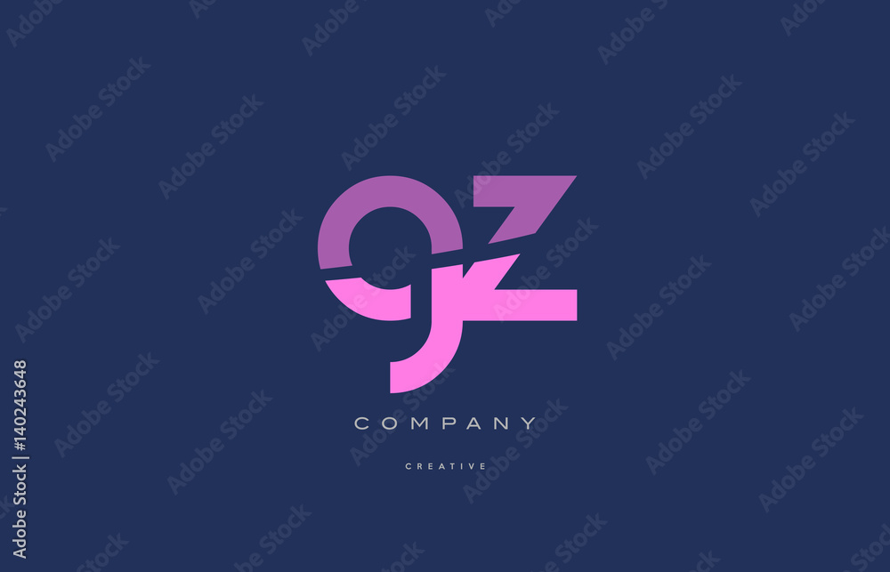 gz g z pink blue alphabet letter logo icon gz g z pink blue alphabet letter logo icon