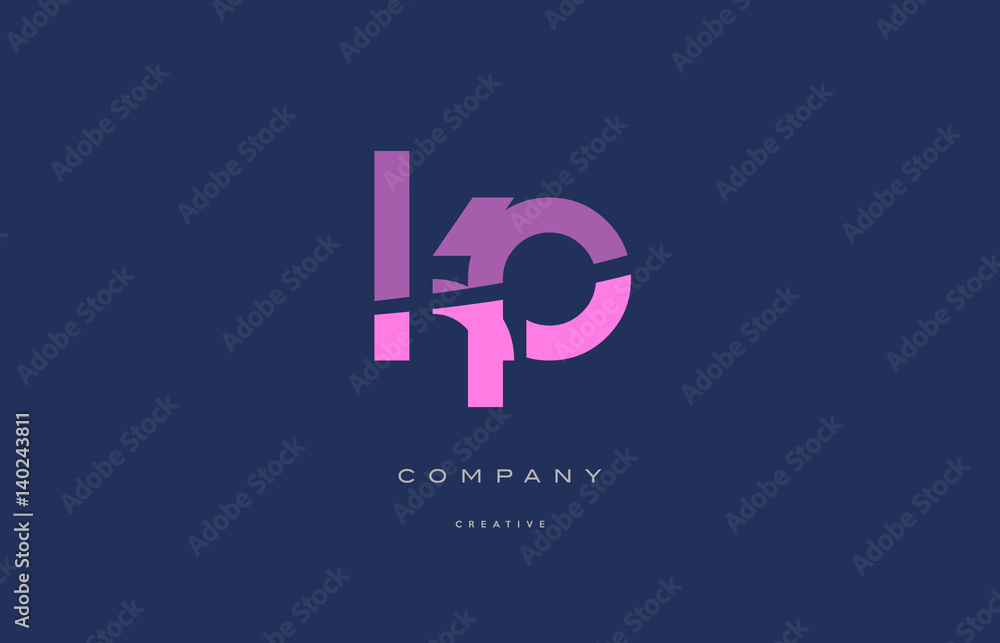 kp k p pink blue alphabet letter logo icon kp k p pink blue alphabet letter logo icon