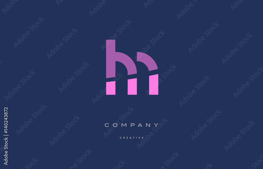 lm l m pink blue alphabet letter logo icon lm l m pink blue alphabet letter logo icon