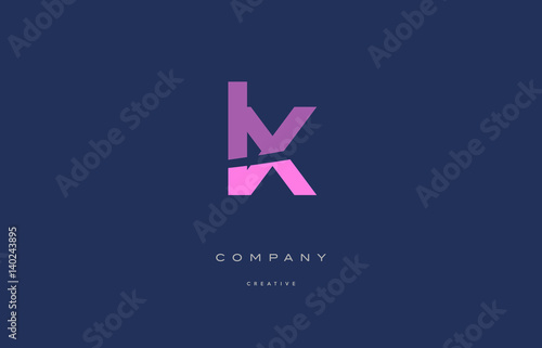 lx l x  pink blue alphabet letter logo icon