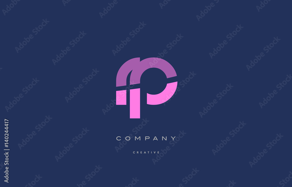 rp r p pink blue alphabet letter logo icon rp r p pink blue alphabet letter logo icon