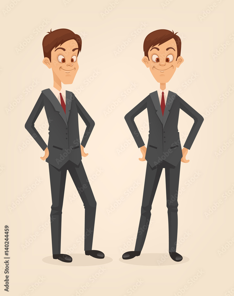 Office worker man character set. Vector flat cartoon illustration Office worker man character set. Vector flat cartoon illustration