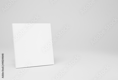 Real paperback white book on a gray background