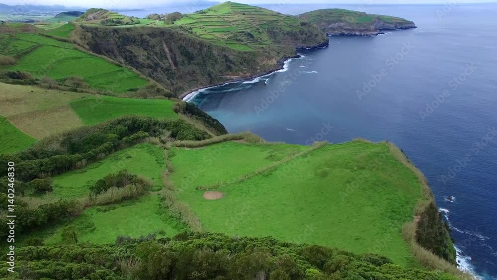 Short flyover of the Azores Coast, Portugal Short flyover of the Azores Coast, Portugal