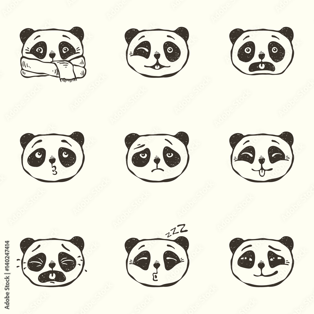 Panda emotions Panda emotions