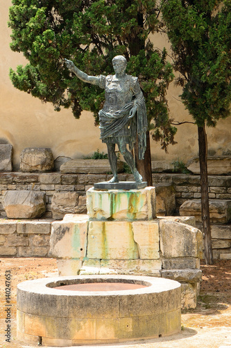 Roman Emperor Augustus  Nimes  France