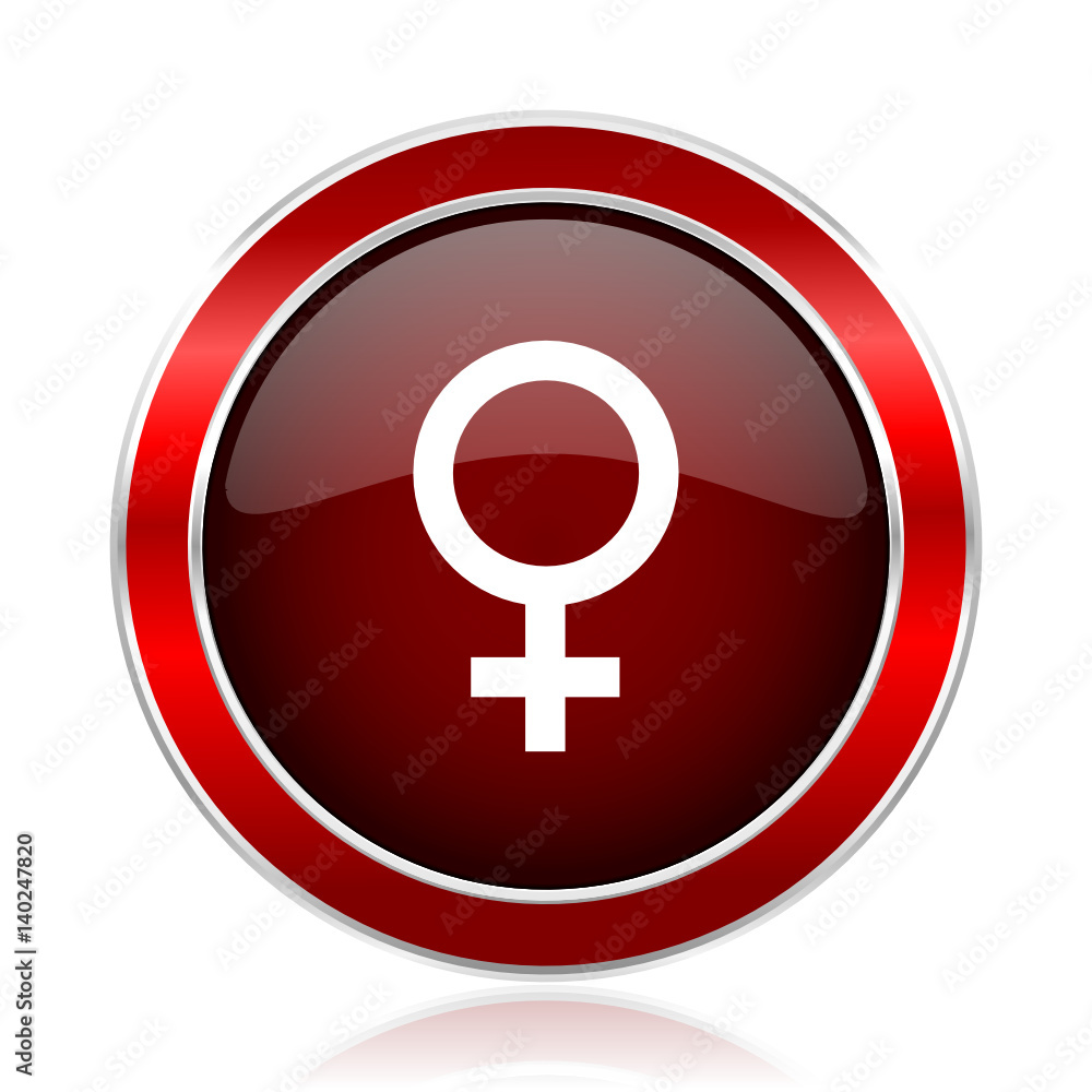 Female gender vector icon. Female gender vector icon.