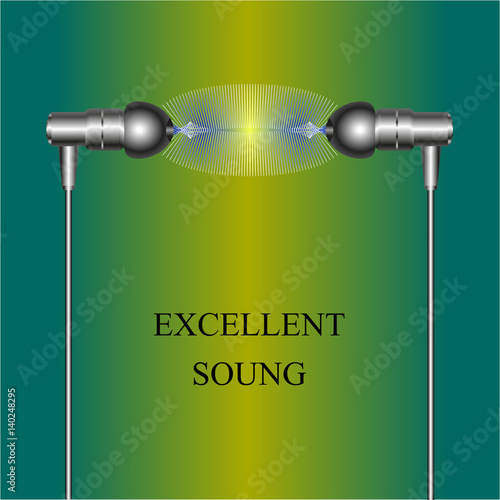 Earphones for bugging of the music