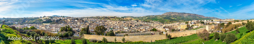 Panorama of Old Medina in Fes, Morocco, Africa © Leonid Andronov