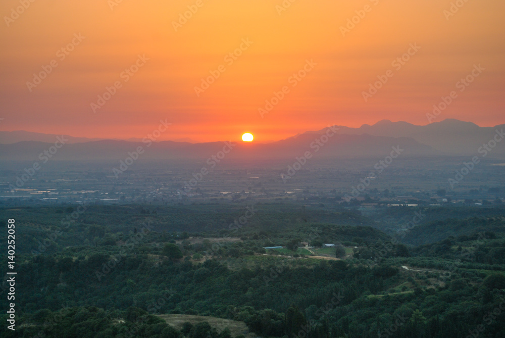 Golden sunrise, Crete, Greece