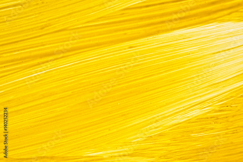 Texture of yellow paint close