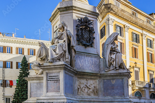 Column of Immaculate Conception. Piazza Mignanelli, Rome. Italy. photo