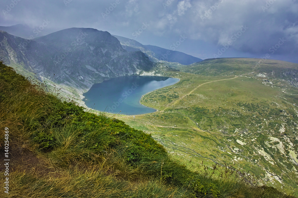 Amazing Landscape of The Kidney lake, The Seven Rila Lakes, Bulgaria