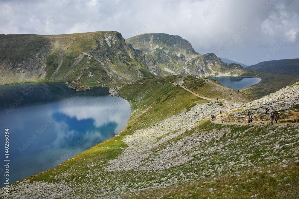 Amazing Landscape of The Eye lake, The Seven Rila Lakes, Bulgaria