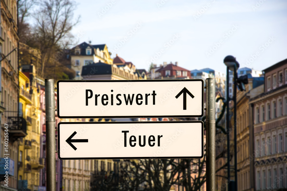 Obraz premium Schild 206 - Preiswert