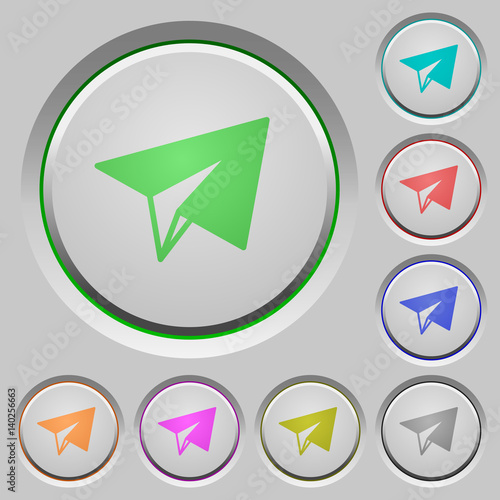 Paper plane push buttons Free Download Paper plane push buttons - GFXLoad