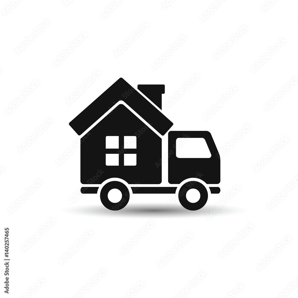 Mobile House icon. Vector style is flat symbol. Mobile House icon. Vector style is flat symbol.