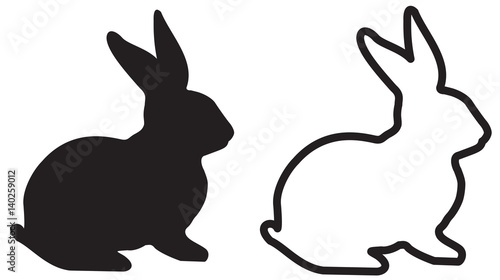 ICÔNE LAPIN NOIR