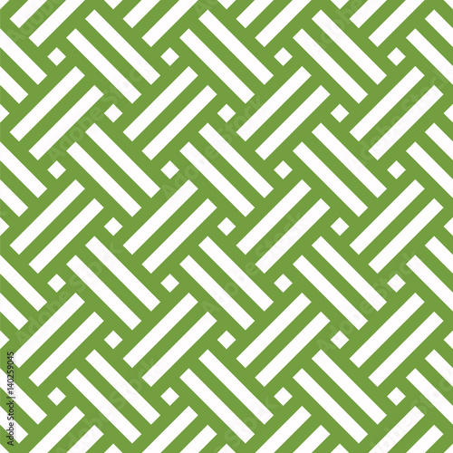 Seamless green and white ethnic pixel op art pattern vector