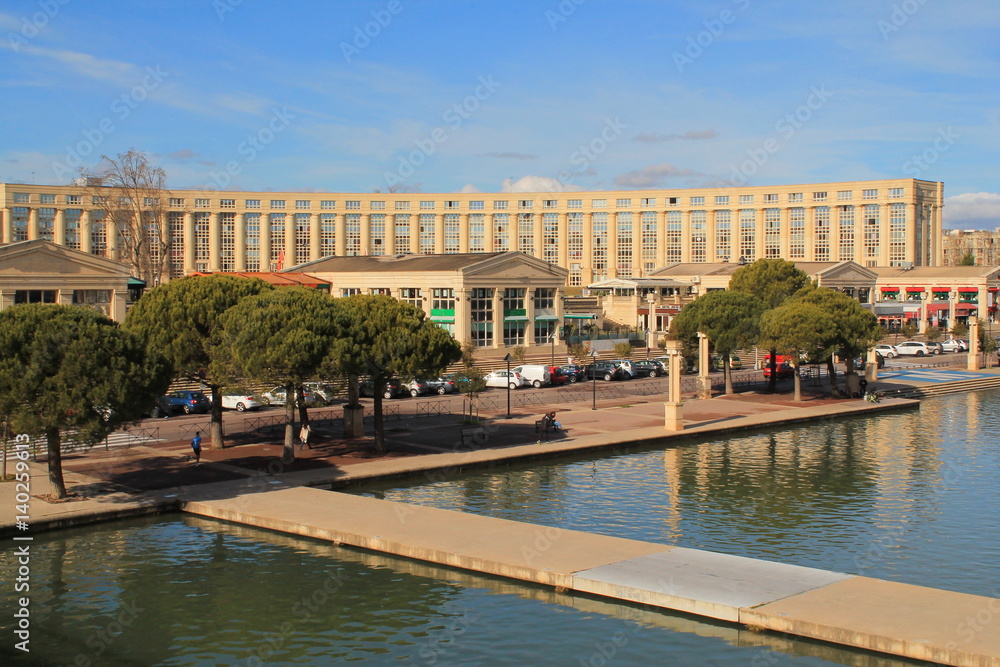 Quartier Antigone à Montpellier, France