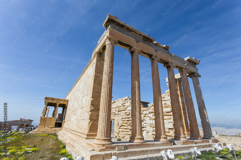 ruins of ancient temple on Acropolis hill