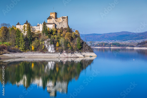 Beautiful view of Niedzica castle, Poland, Europe