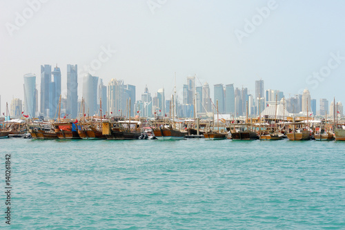Doha  -  the capital city and most populous city of the State of Qatar
 #140261842