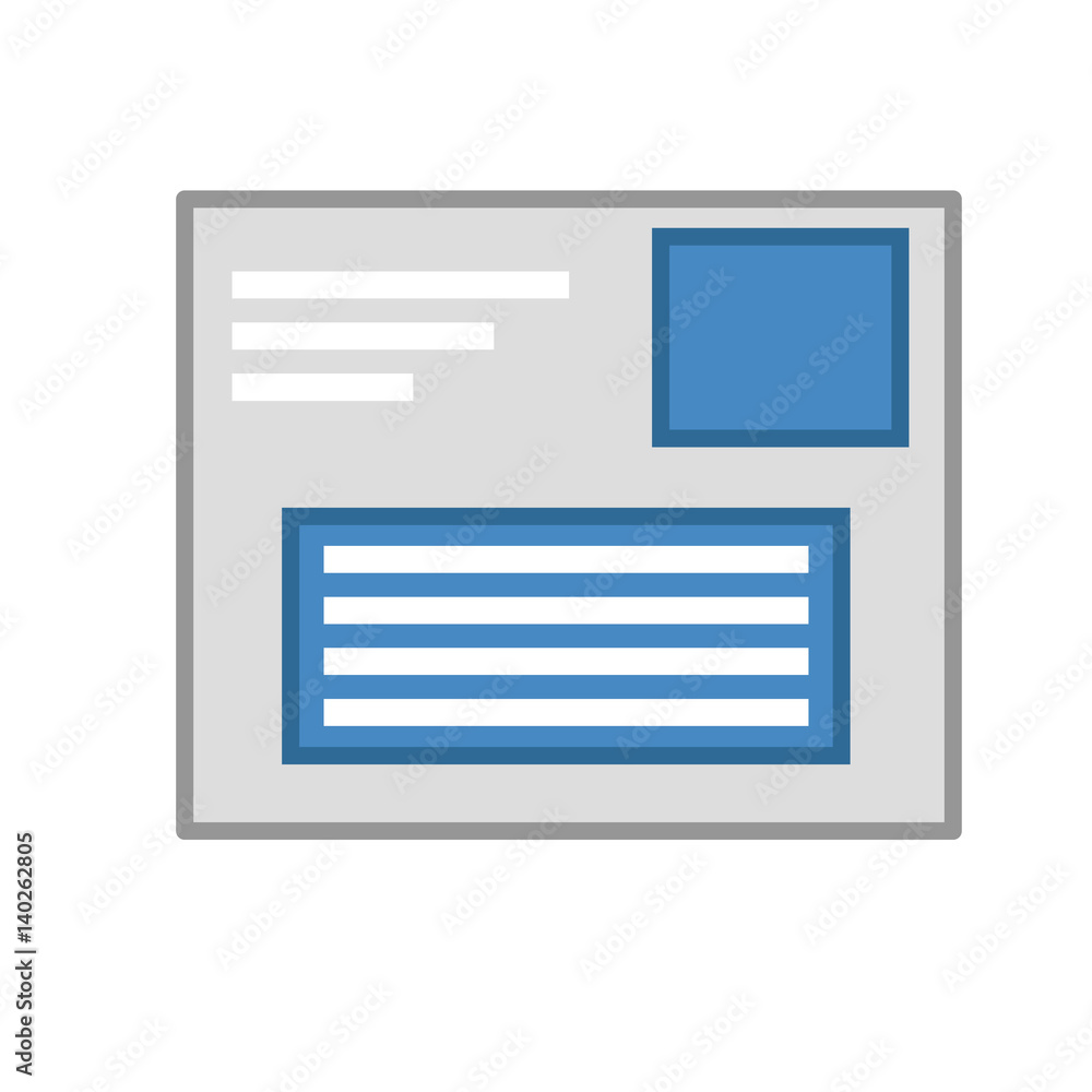 Newspaper icon. Isolated vector on white background. Newspaper icon. Isolated vector on white background.