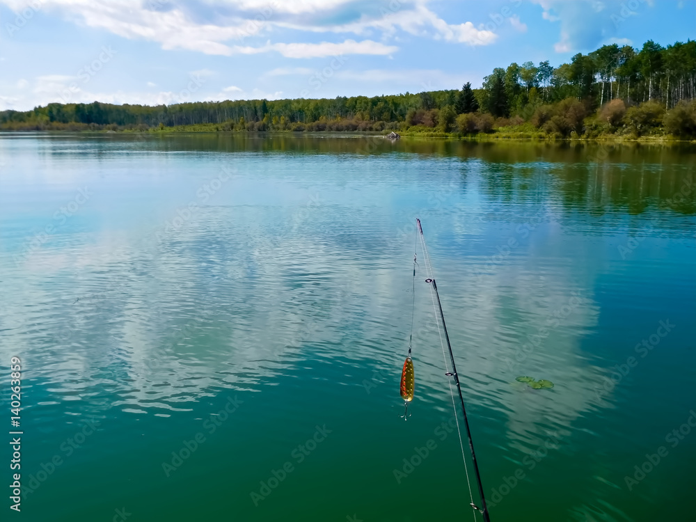 Fishing on a beautiful calm day