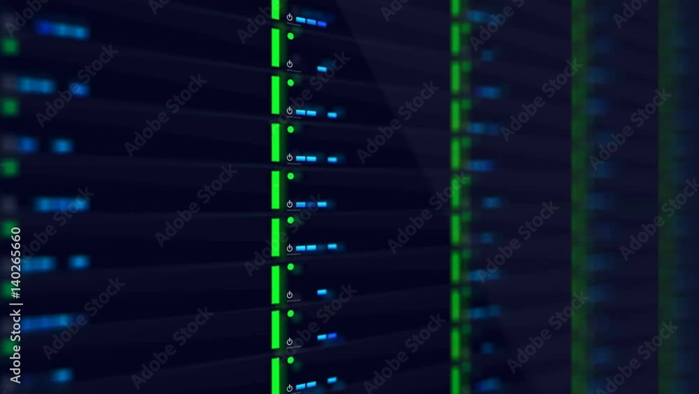  Generic  Network Server lights blinking