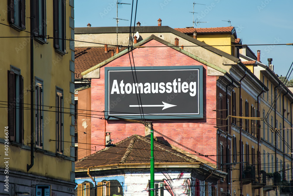 Schild 215 - Atomausstieg Schild 215 - Atomausstieg