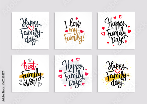 Set of postcards for the Family Day