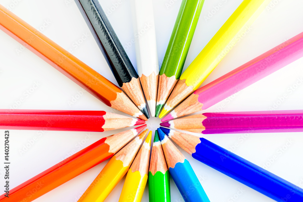 Bunch of sharp colorful pencils Bunch of sharp colorful pencils