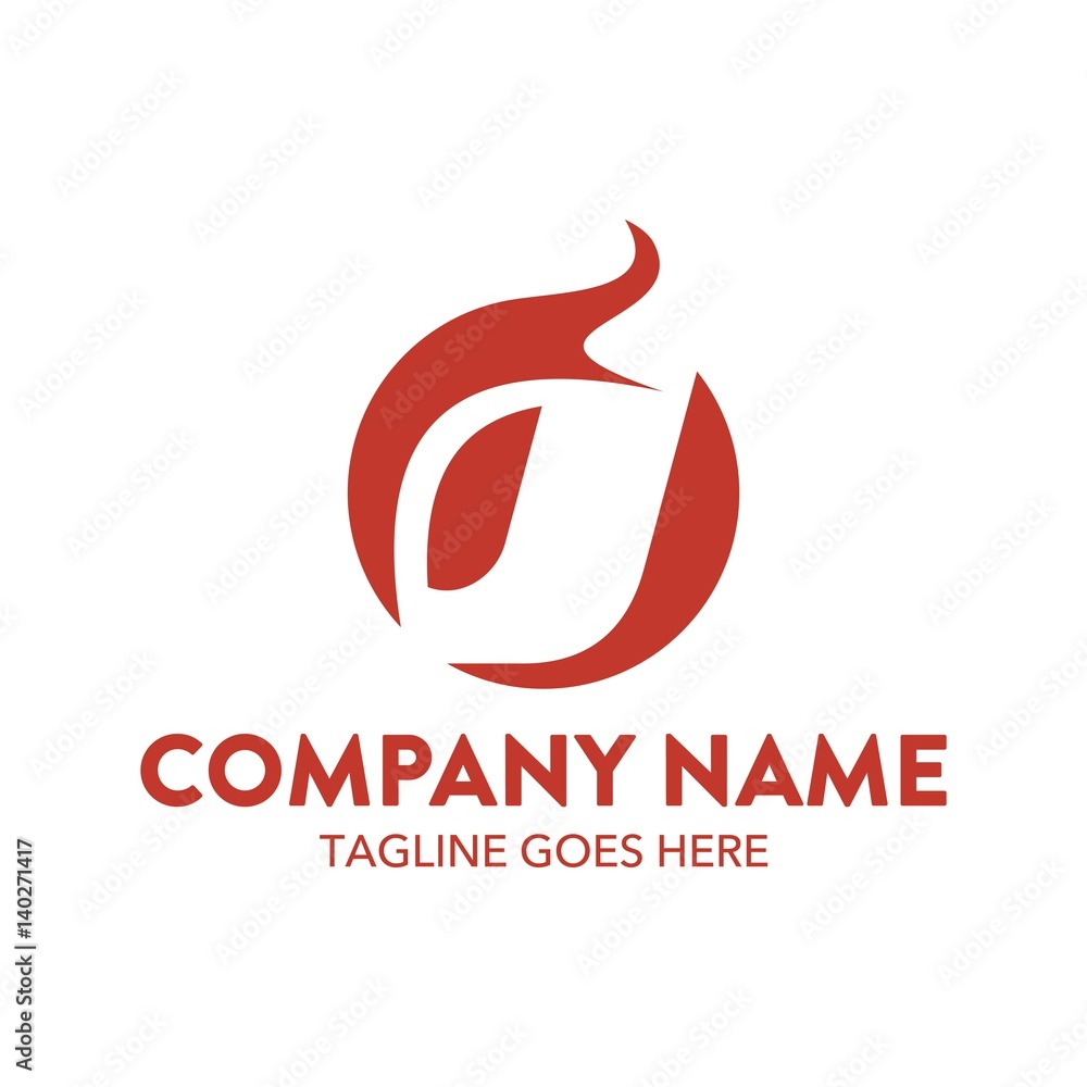 Fire Unique Logo Template Fire Unique Logo Template