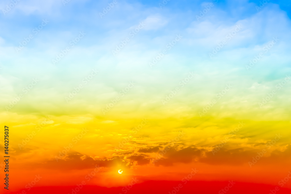 The rising sun, sky cloud sunrise abstract, background